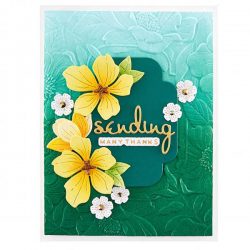 Spellbinders Four Petal Floral 3D Embossing Folder