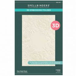 Spellbinders Four Petal Floral 3D Embossing Folder