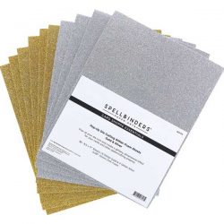 Spellbinders Glitter Foam Sheets - Gold & Silver