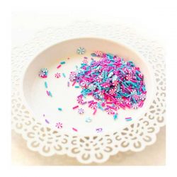 Pretty Pink Posh Party Swirls Clay Confetti