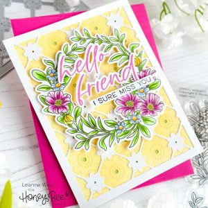 Honey Bee Stamps Spring Wreath Stamp class=