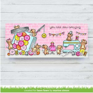 Lawn Fawn How You've Bean Buttons Add-on Stamp class=