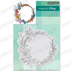 Penny Black Winged Wreath Stamp