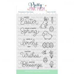 Pretty Pink Posh Easter Sentiments Stamp