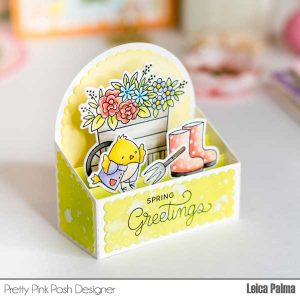 Pretty Pink Posh Flower Garden Stamp class=