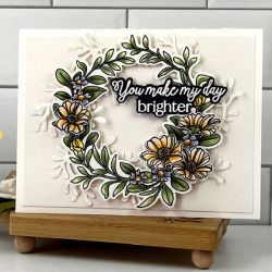 Honey Bee Stamps Spring Wreath Honey Cuts