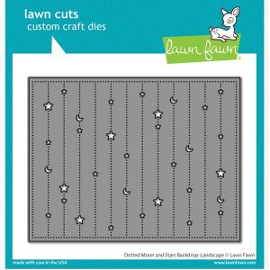 Lawn Fawn Dotted Moon and Stars Backdrop – Landscape Lawn Cuts