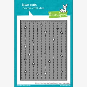 Lawn Fawn Dotted Moon and Stars Backdrop - Portrait Lawn Cuts