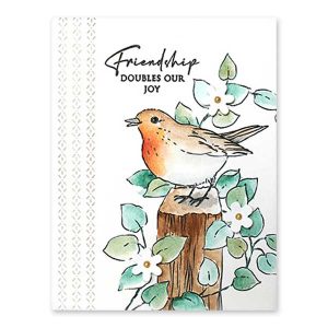Penny Black Chirping Stamp class=