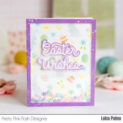 Pretty Pink Posh Easter Wishes Shadow Dies