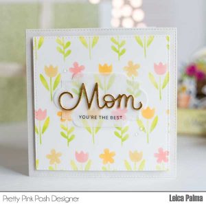 Pretty Pink Posh Hot Foil Large Mom/Mother class=