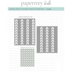 Papertrey Ink Simple Stitch Crochet Stencil Collection - Large