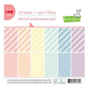 Lawn Fawn Stripes n' Sprinkles Petite Paper Pack
