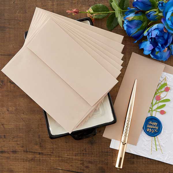 Spellbinders A2 Brushed Rose Gold Envelopes 10pk