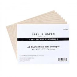 Spellbinders A2 Brushed Rose Gold Envelopes - 10pk