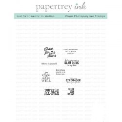 Papertrey Ink Just Sentiments: In Motion Stamp Set