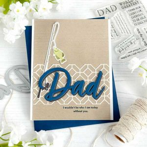 Papertrey Ink Larger Than Life: Dad Sentiments Stamp class=