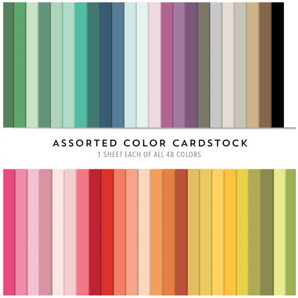 Concord & 9th Assorted Card Stock (48 colors) – The Foiled Fox