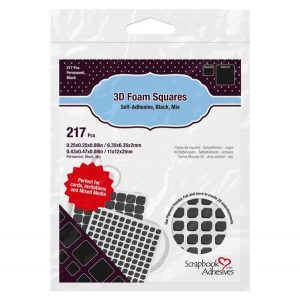 Scrapbook Adhesives 3D Foam Square Mix – Black class=