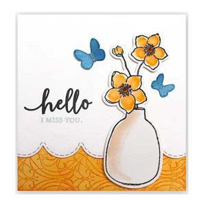 Penny Black Hello Builder Stamp class=