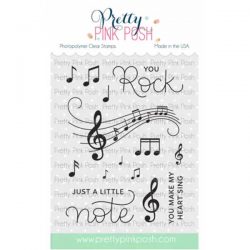 Pretty Pink Posh Just A Note Stamp Set