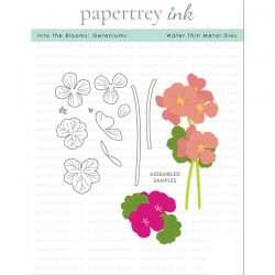 Papertrey Ink Into the Blooms: Geraniums Die
