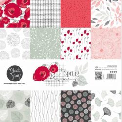 Moda Scrap Paper Pack 12" x 12" - Spring Poppies