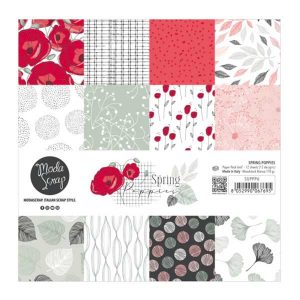 Moda Scrap Paper Pack 6″ x 6″ – Spring Poppies