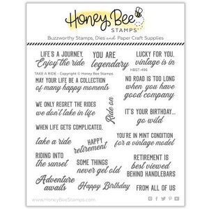 Honey Bee Stamps Take a Ride Stamp