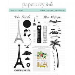 Papertrey Ink Tuck It: Travel Stamp
