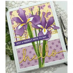 Papertrey Ink Into the Blooms: Iris Die