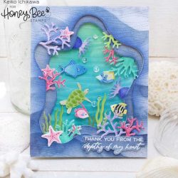 Honey Bee Stamps Layered Waves – Set of 2 Layering Stencils