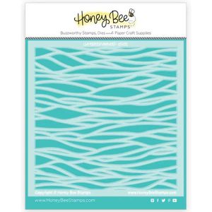 Honey Bee Stamps Layered Waves - Set of 2 Layering Stencils