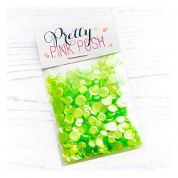 Pretty Pink Posh Lime Shimmer Confetti