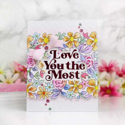 Pinkfresh Studio Mixed Blooms Stamp