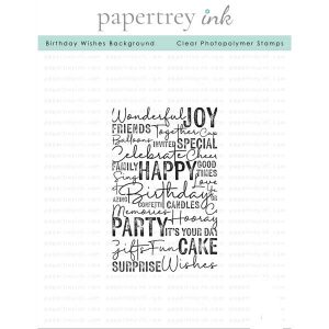 Papertrey Ink Birthday Wishes Background Stamp