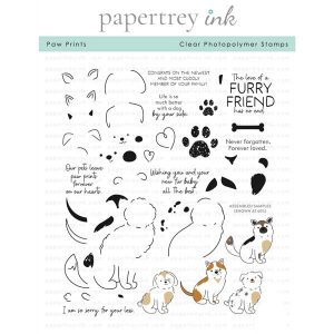 Papertrey Ink Paw Prints Stamp