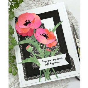Papertrey Ink Into the Blooms: Poppies Dies class=