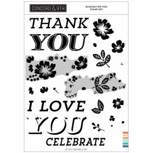 Concord & 9th Blooms For You Stamp Set