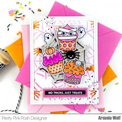 Pretty Pink Posh Halloween Cupcakes Stamp Set