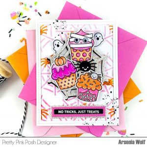 Pretty Pink Posh Halloween Cupcakes Stamp Set class=