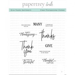 Papertrey Ink Give Thanks Sentiments Stamp
