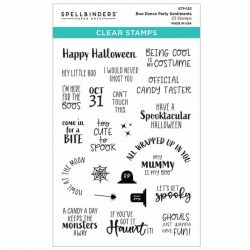 Spellbinders Boo Dance Party Sentiments Stamp