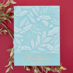 Spellbinders Embossing Folder – Holly & Foliage