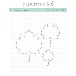 Papertrey Ink Love to Layer: Leaves Dies