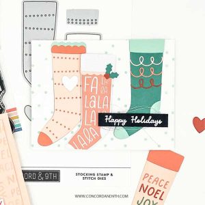 Concord & 9th Stocking Stamp and Stitch Stamp Set class=
