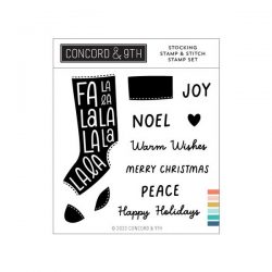 Concord & 9th Stocking Stamp and Stitch Stamp Set