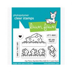 Lawn Fawn Hey There, Hayrides! Mice Add-On Stamp