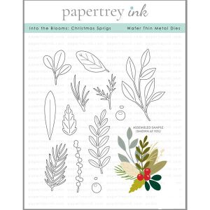 Papertrey Ink Into the Blooms: Christmas Sprigs Dies