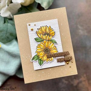 Honey Bee Stamps Burlap 3D Embossing Folder class=